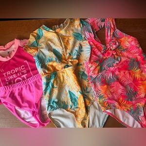 Lot (trio) Girls 7/8 Swimsuits